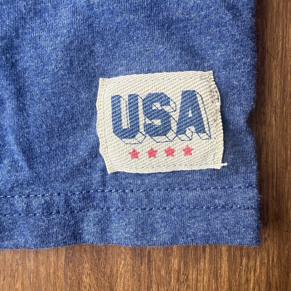 Quiksilver Shirt Set Boys 4T Patriotic Red White Blue Flag 4th Collar Button Tee - Picture 8 of 15